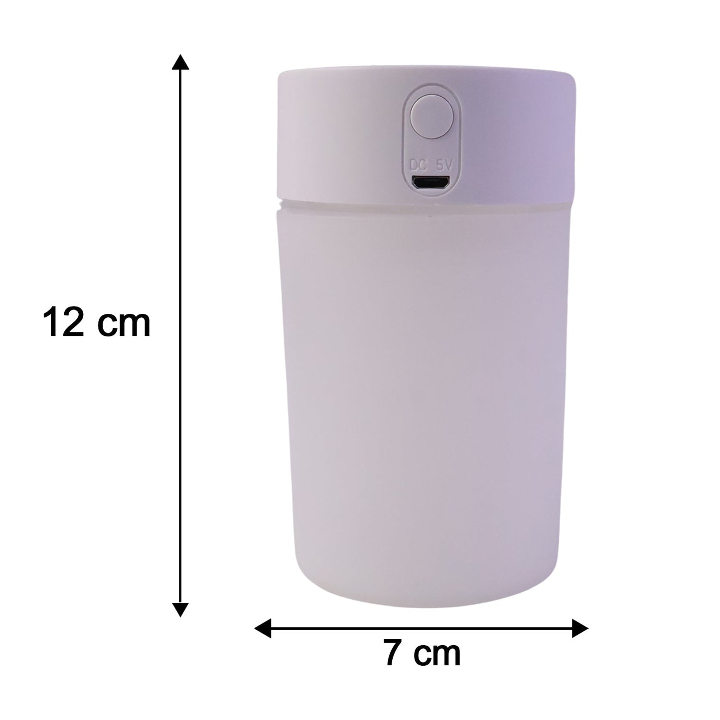 Mini Portable Usb Humidifier Cool Mist Desktop Air Diffuser With Light (1 Pc)